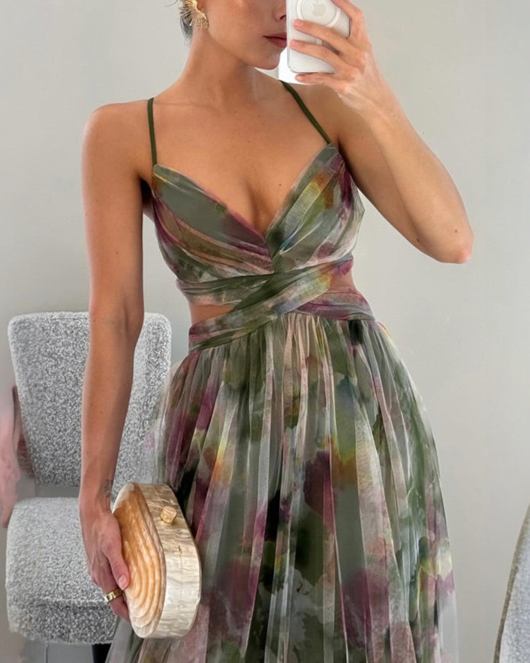 Marbella | Maxikleid mit Spaghettiträgern