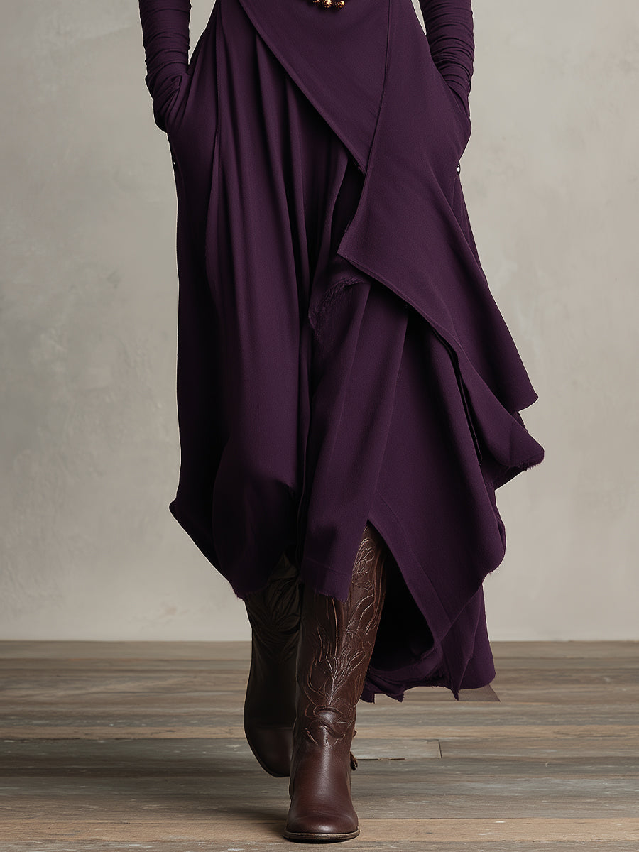 Lunori™ | Vestido Maxi de Punto Natalia