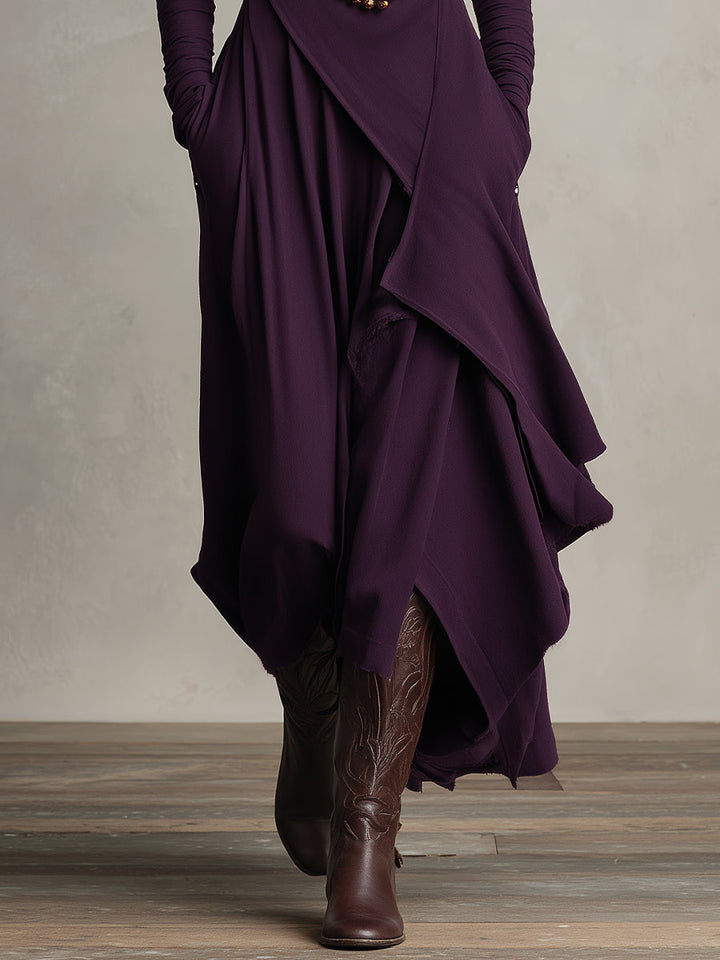 Lunori™ | Vestido Maxi de Punto Natalia