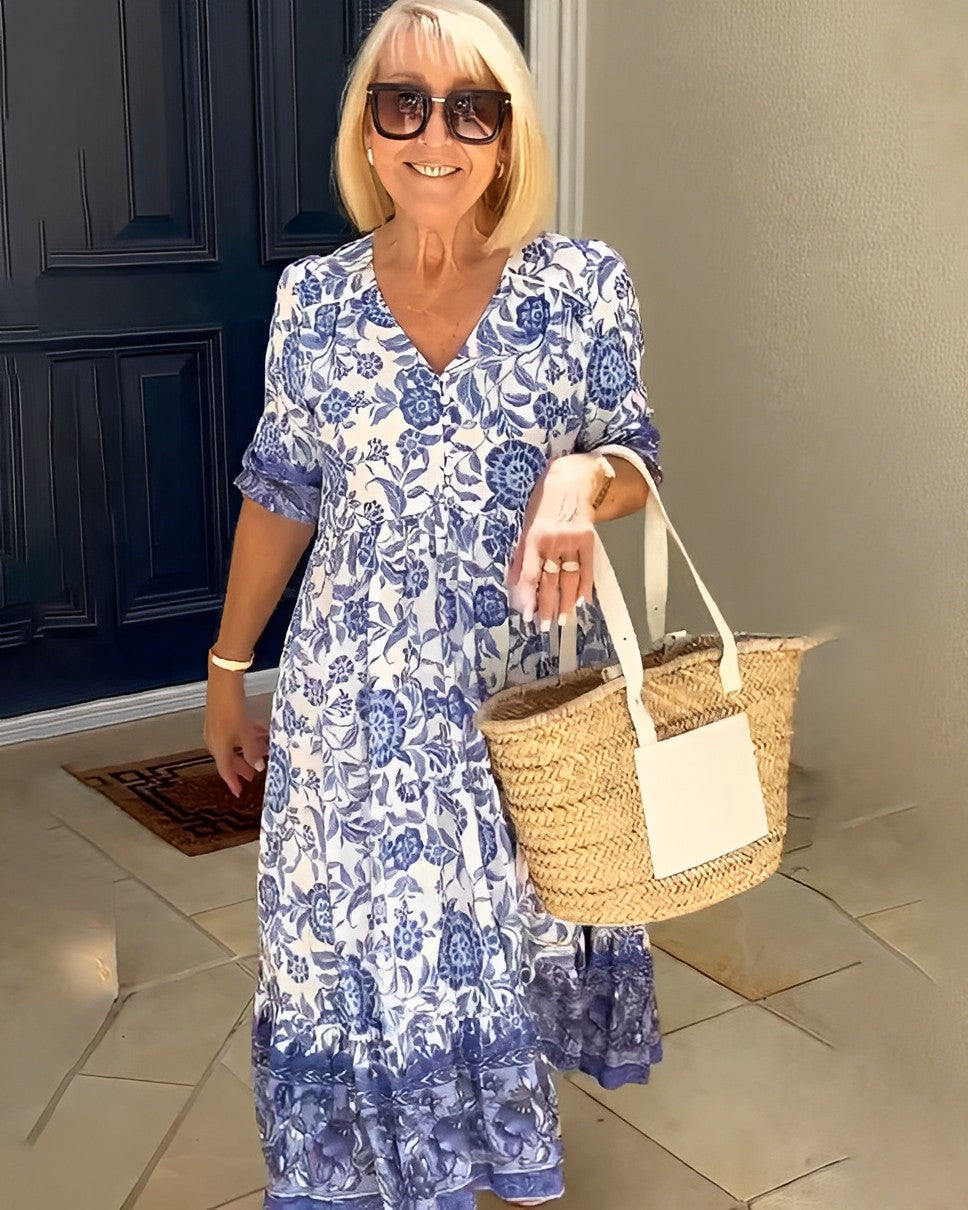 Brandi | Graceful V-Neck Floral