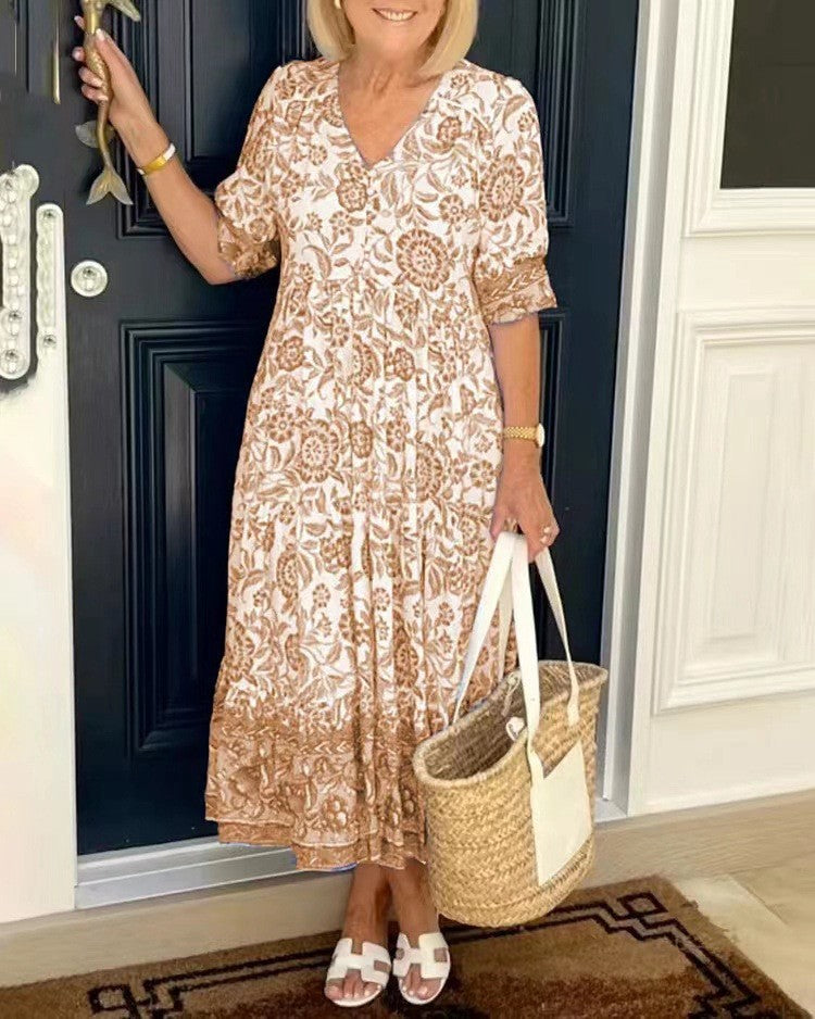 Brandi | Graceful V-Neck Floral