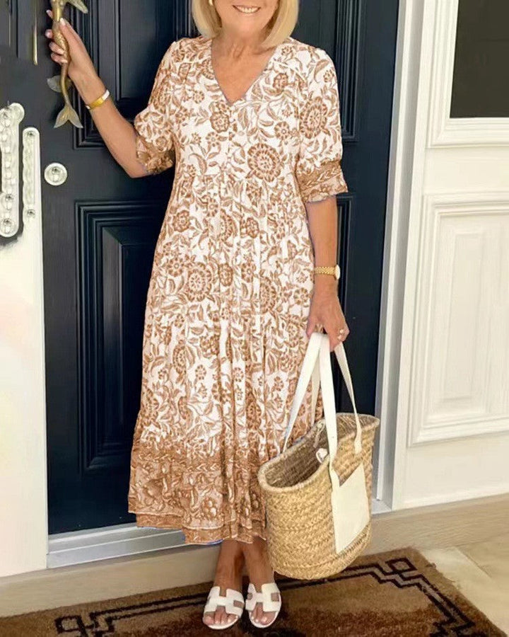 Brandi | Graceful V-Neck Floral