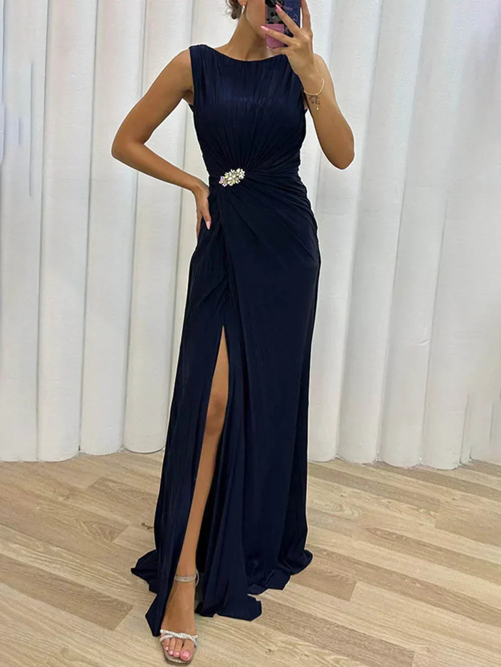 Brooklyn – Vestido con Drapeado