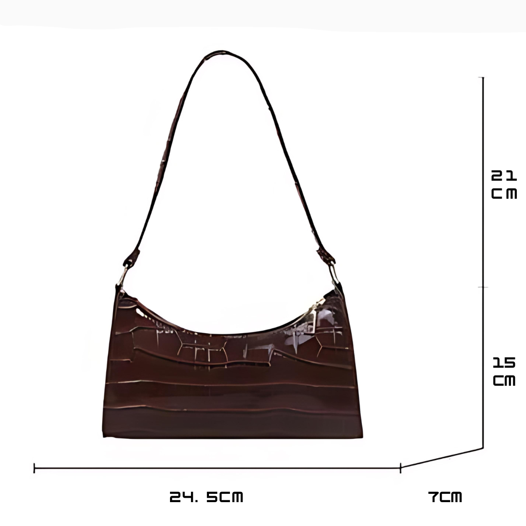 Olivia - Sac en cuir brillant