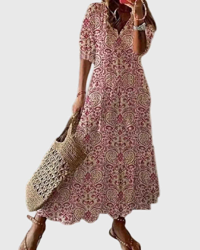 Perona | Boho Vintage Summer Maxi Dress