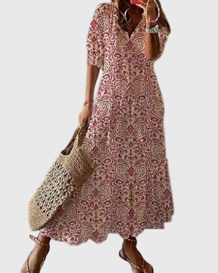 Perona | Boho Vintage Summer Maxi Dress