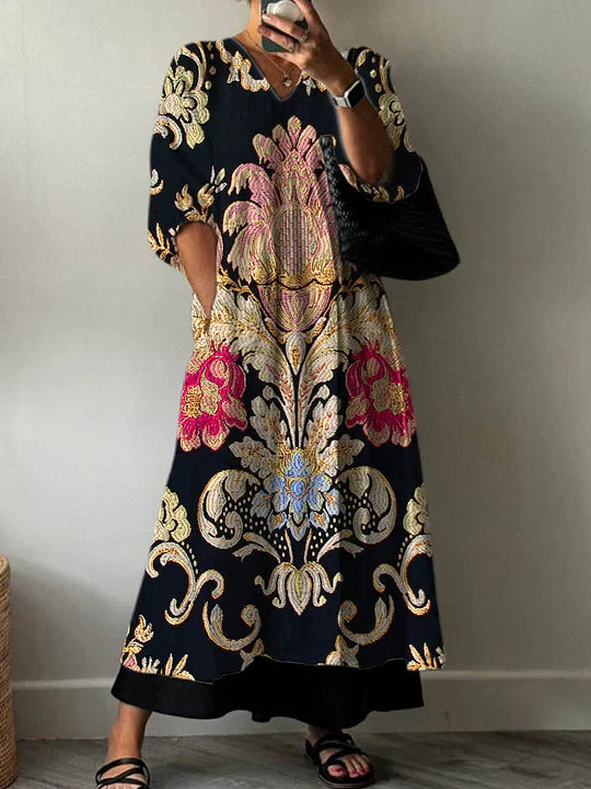 Elegantes bedrucktes Kleid Clara