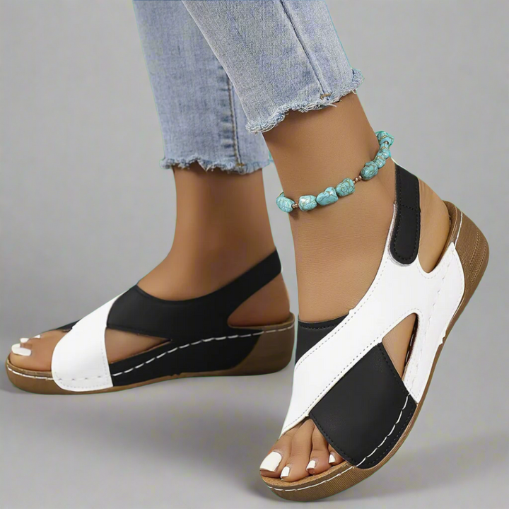 Remi | Sandali slingback colorblock