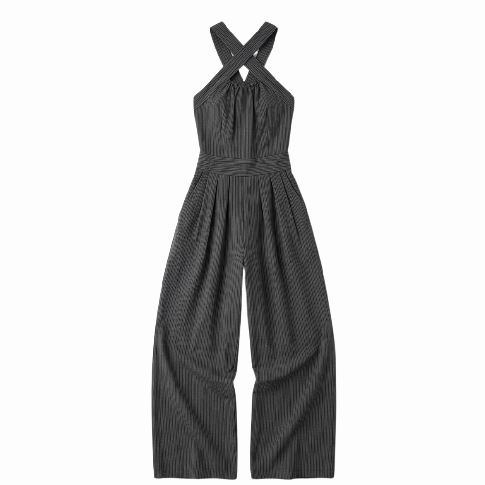 Halter Jumpsuit for Women - Wide Leg Summer One Piece