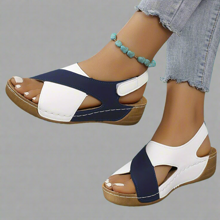 Remi | Sandali slingback colorblock