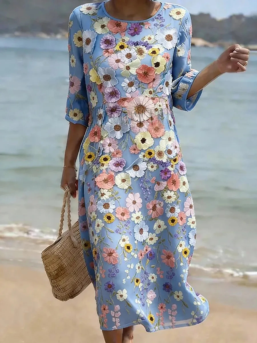 Brooke™ - Elegant Floral Dress