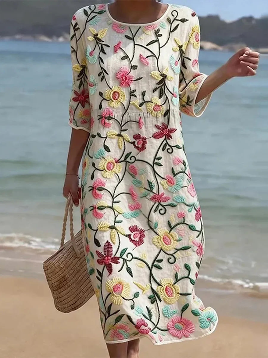Erica • Elegant Floral Dress