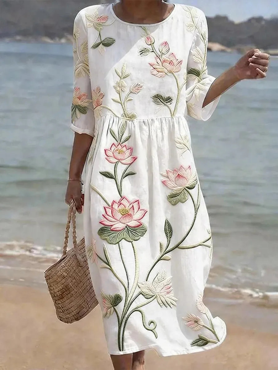Chloe • Elegant Floral Dress