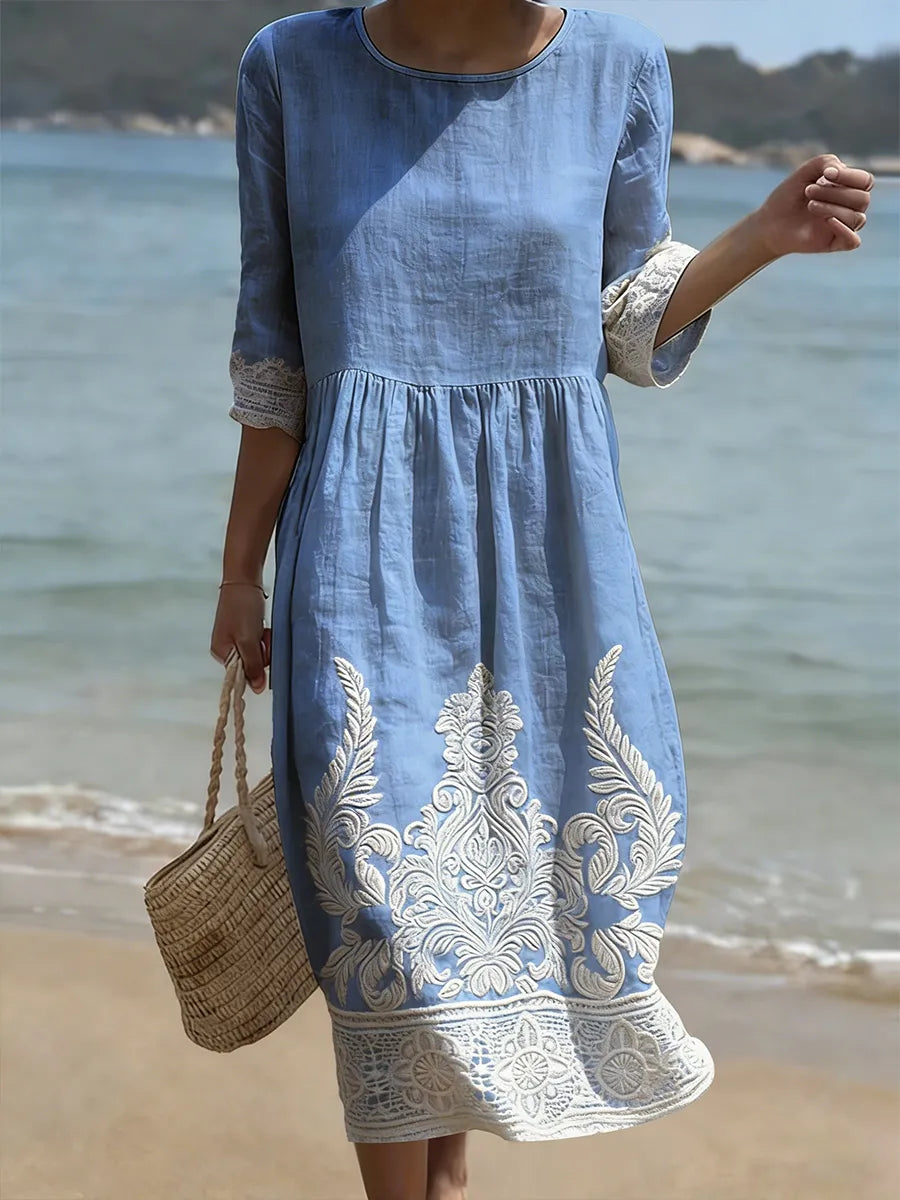 Amber™ - Elegant Floral Dress