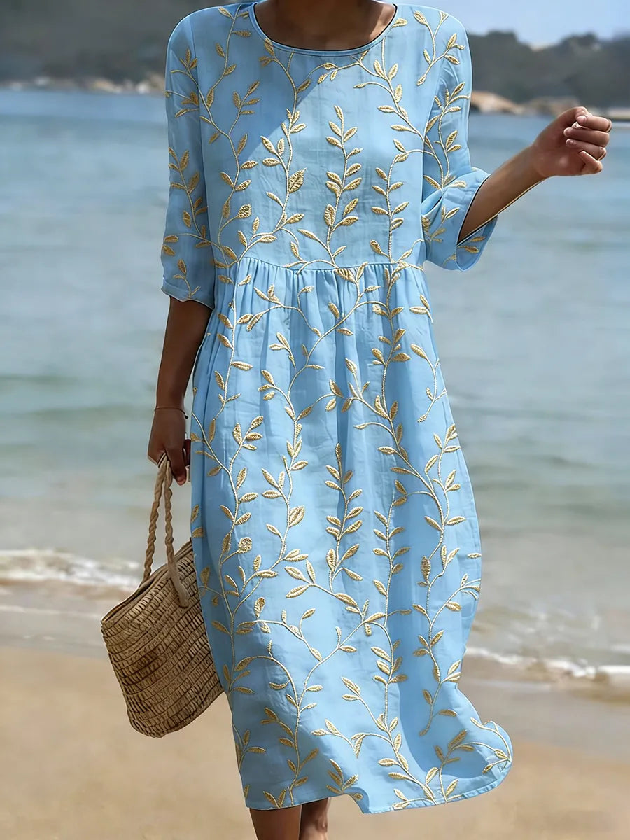 Jade™ - Elegant Floral Dress