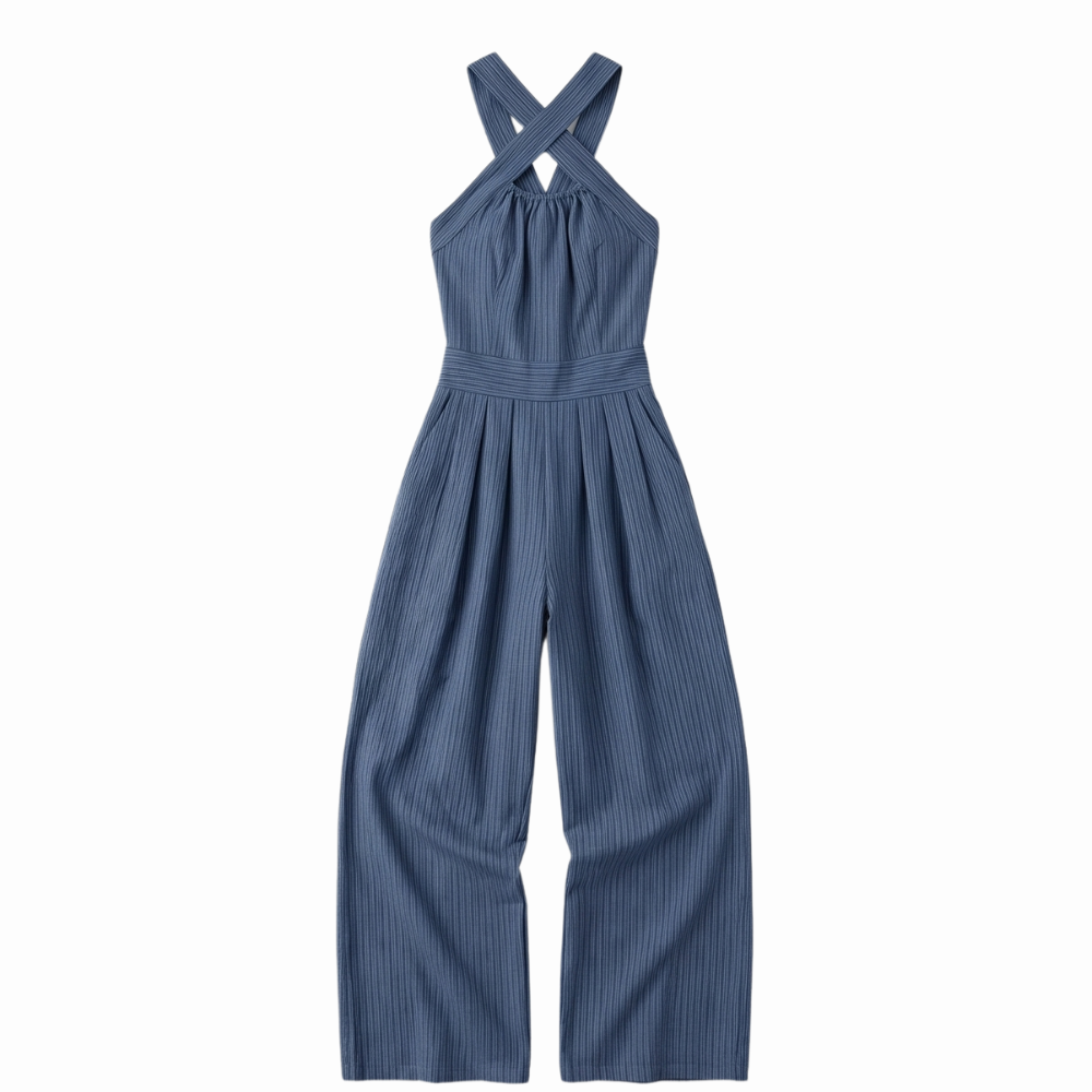 Halter Jumpsuit for Women - Wide Leg Summer One Piece