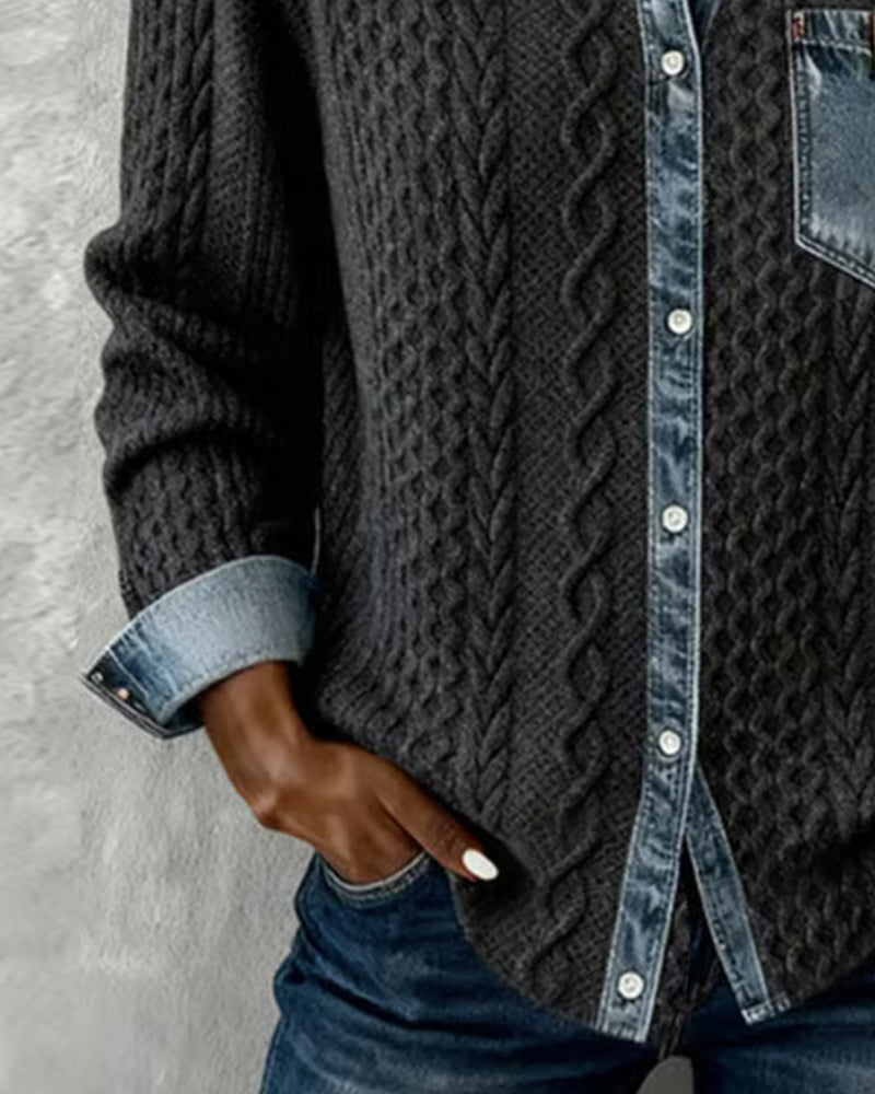 Ceir | Camisa de Parche de Denim