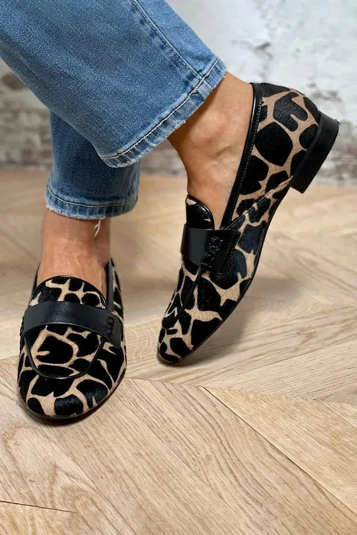 Kyra™ | Mocasines con estampado animal