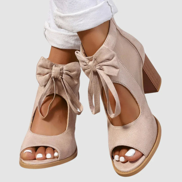 Tacones ortopédicos con adorno de lazo Rebecca™