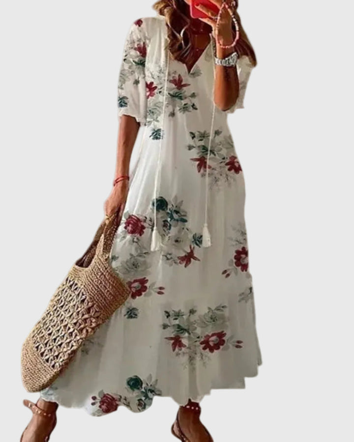 Perona | Boho Vintage Summer Maxi Dress