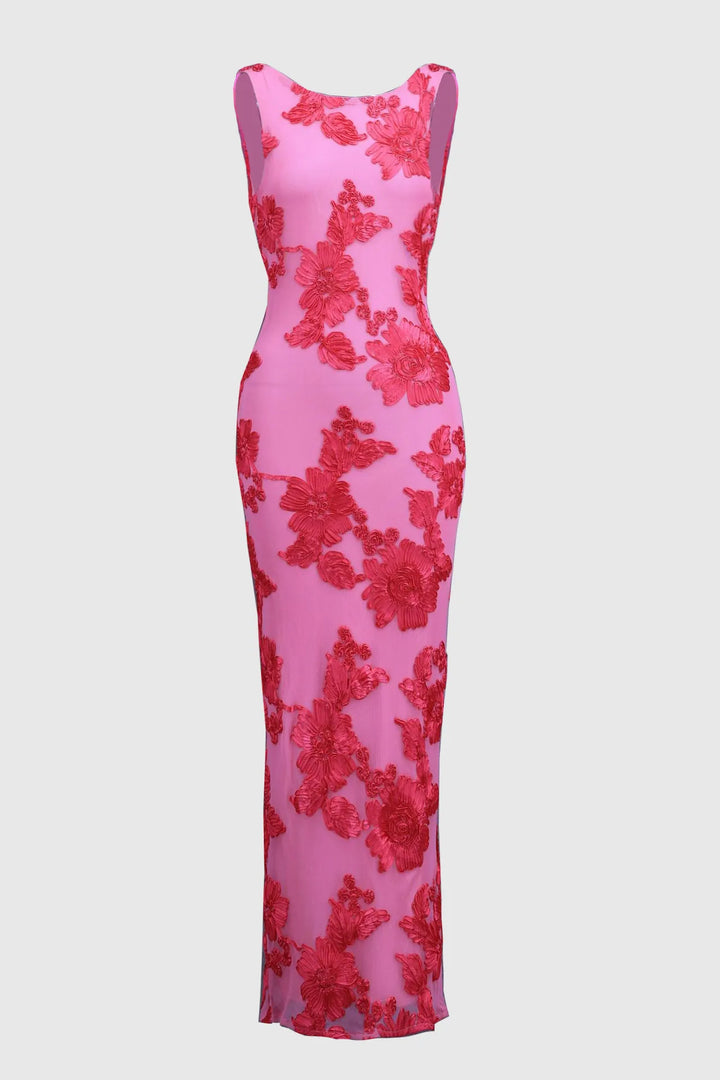 Amara | Elegantes Maxikleid in Pink
