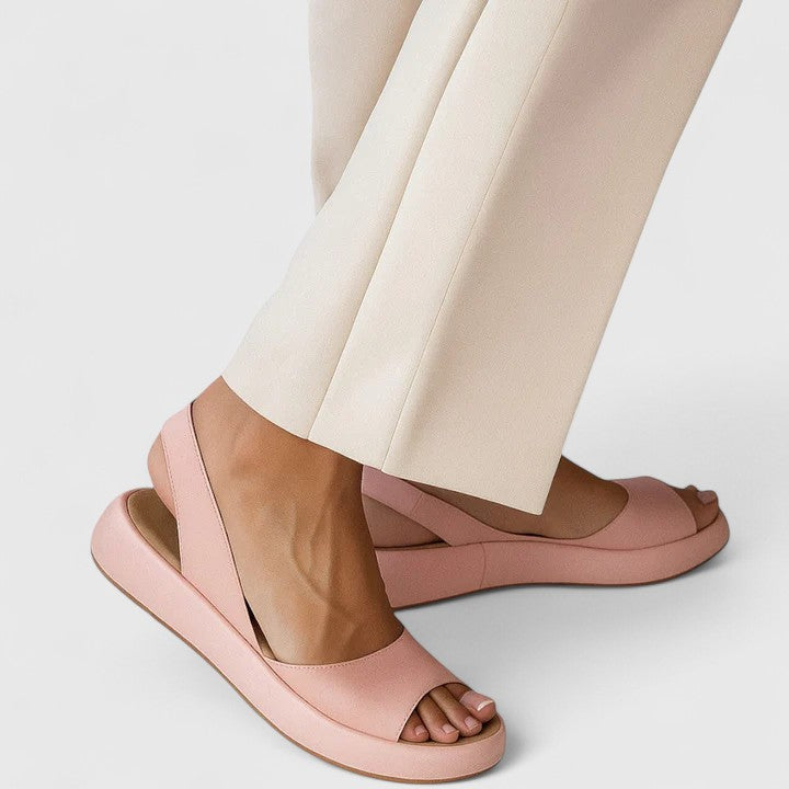 Sunny | Sandales compensées à plateforme ouvertes pour femmes avec bride arrière