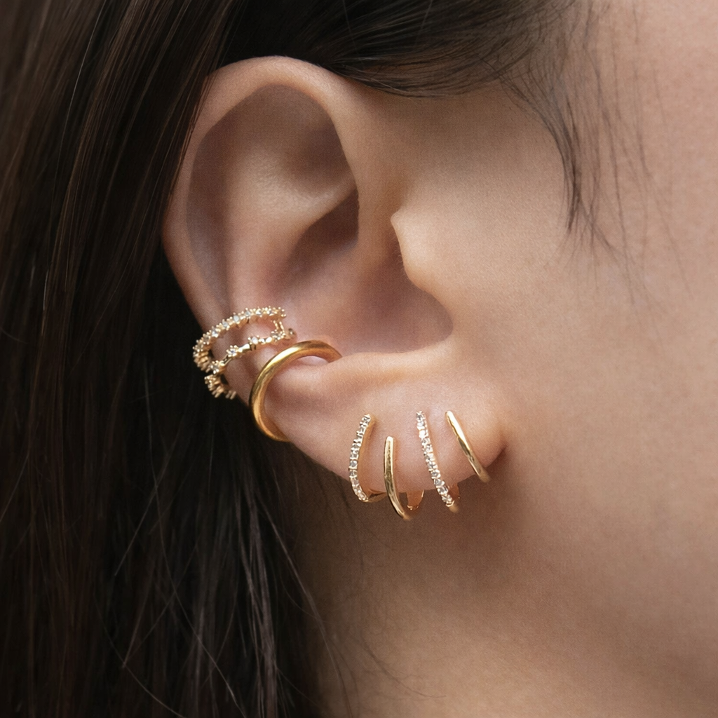 Rylynnia | Spiral Ear Cuff Earrings