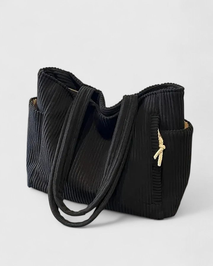 Liorane | Sac cabas luxueux côtelé avec détail en corde
