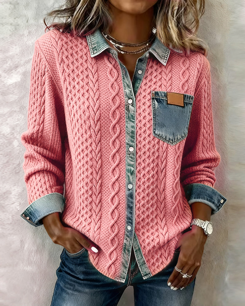 Ceir | Camisa de Parche de Denim