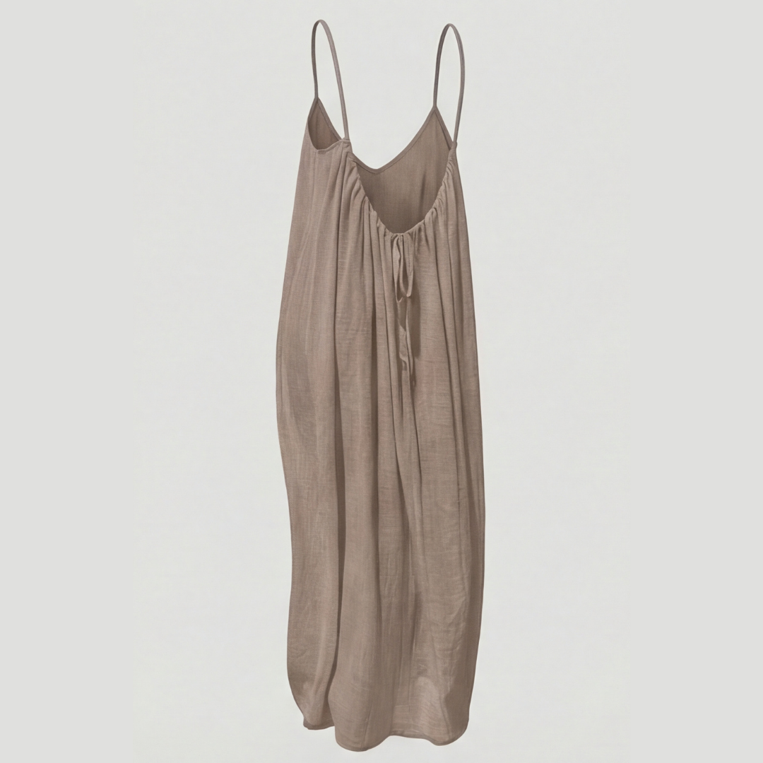 Vestido maxi de verano Soleia™ con espalda abierta y fluido
