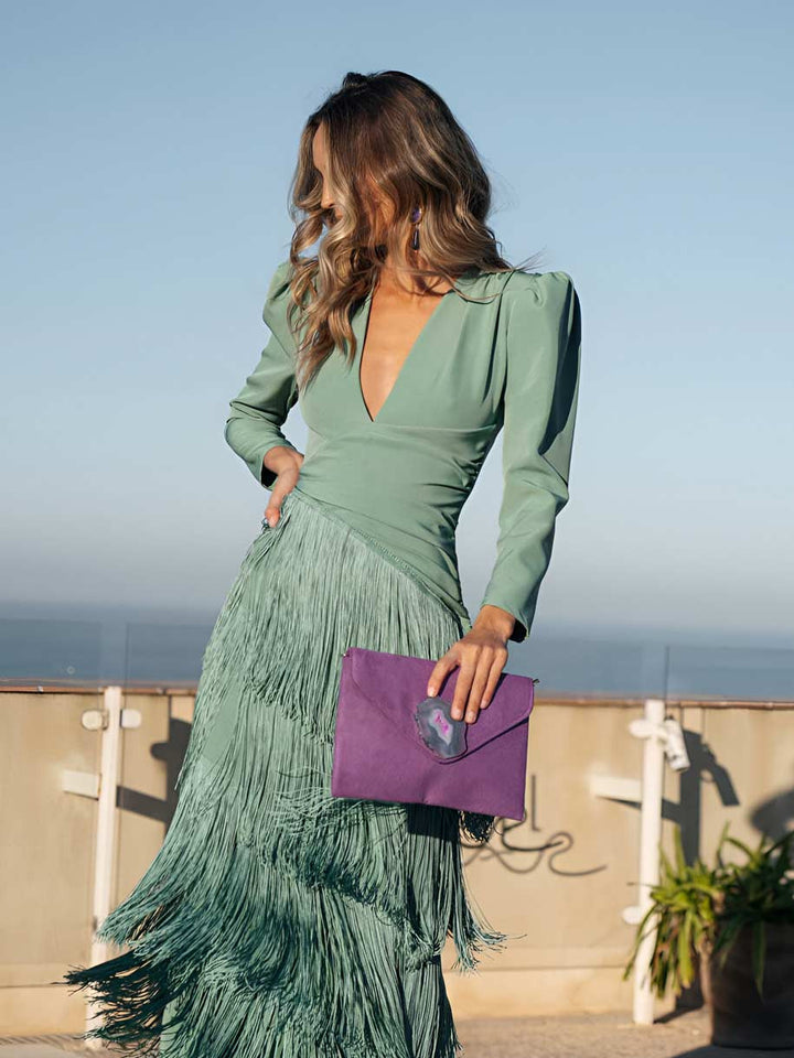 Fransen | Rundes Kleid