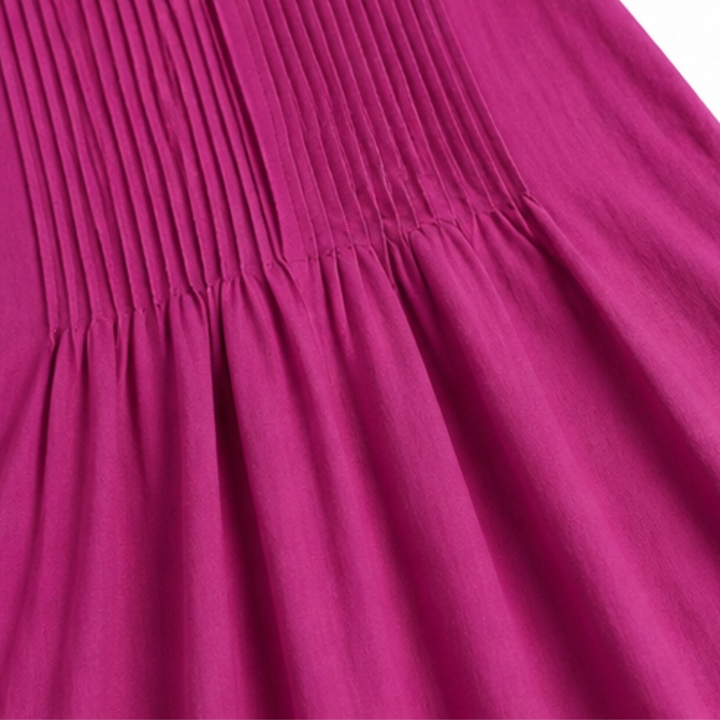 Cotton Maxi Dress with Pockets - Effortless A-Line Silhouette