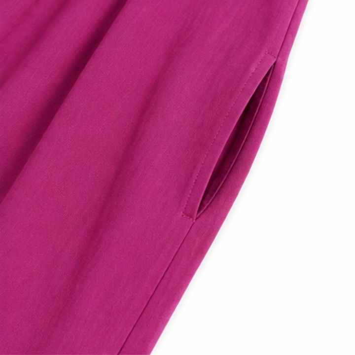 Cotton Maxi Dress with Pockets - Effortless A-Line Silhouette