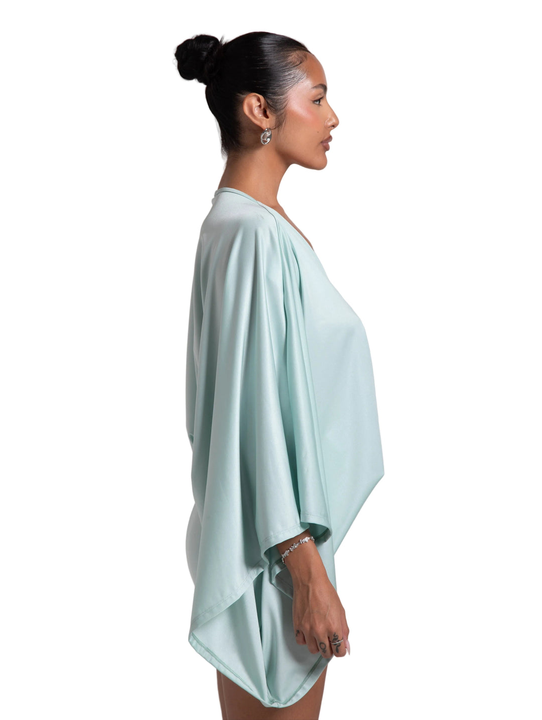 VESTIDO MINI ISLA - VERDE MENTA CLARO