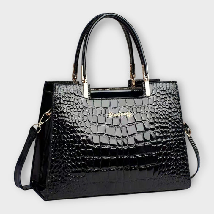 Erain - Sac en cuir de crocodile brillant