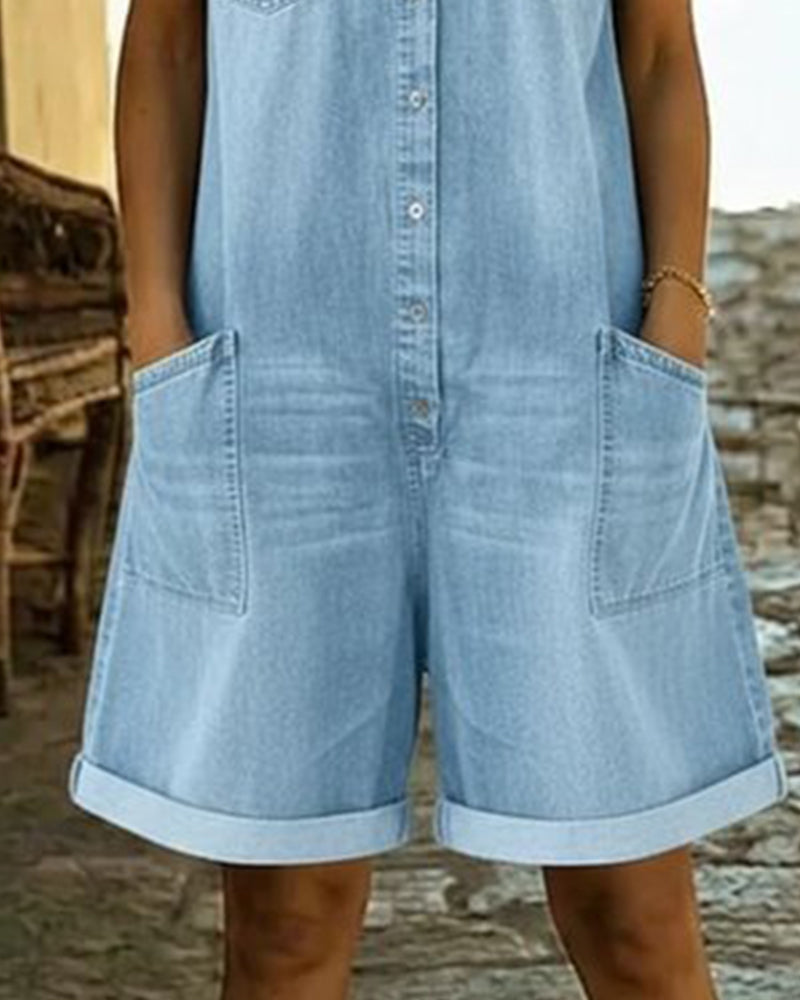 Short Sleeve Romper for Women | Casual Elegant Playsuit Dress