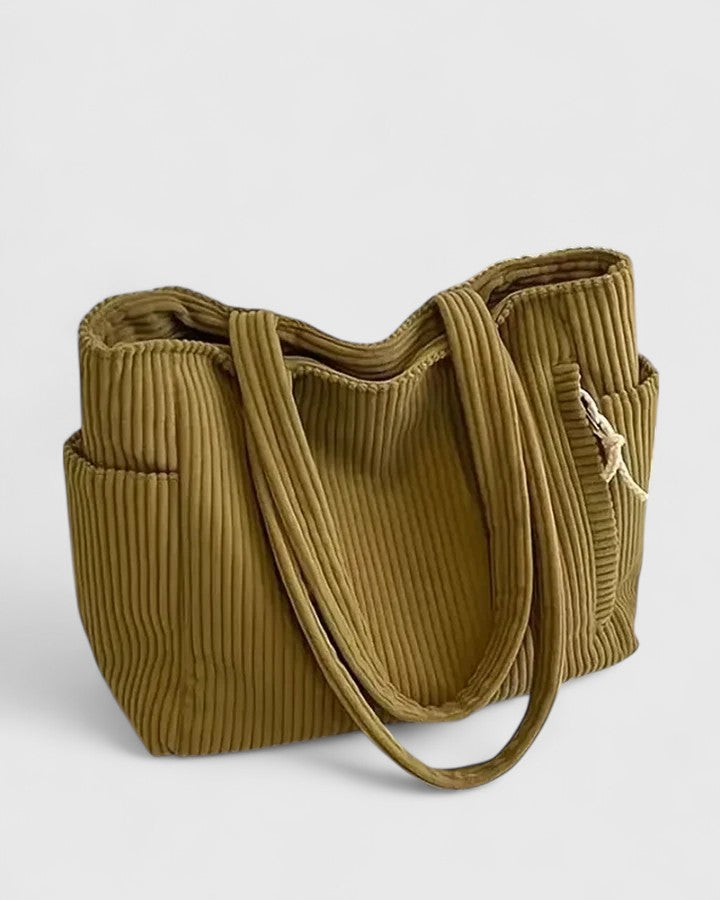 Liorane | Sac cabas luxueux côtelé avec détail en corde