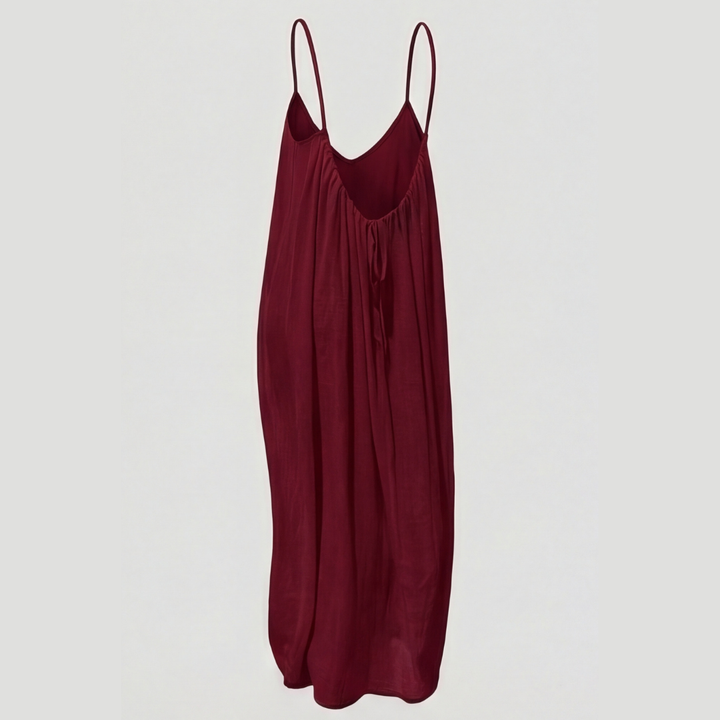 Vestido maxi de verano Soleia™ con espalda abierta y fluido
