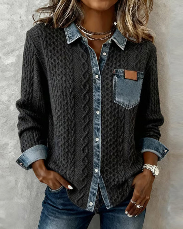 Ceir | Camisa de Parche de Denim