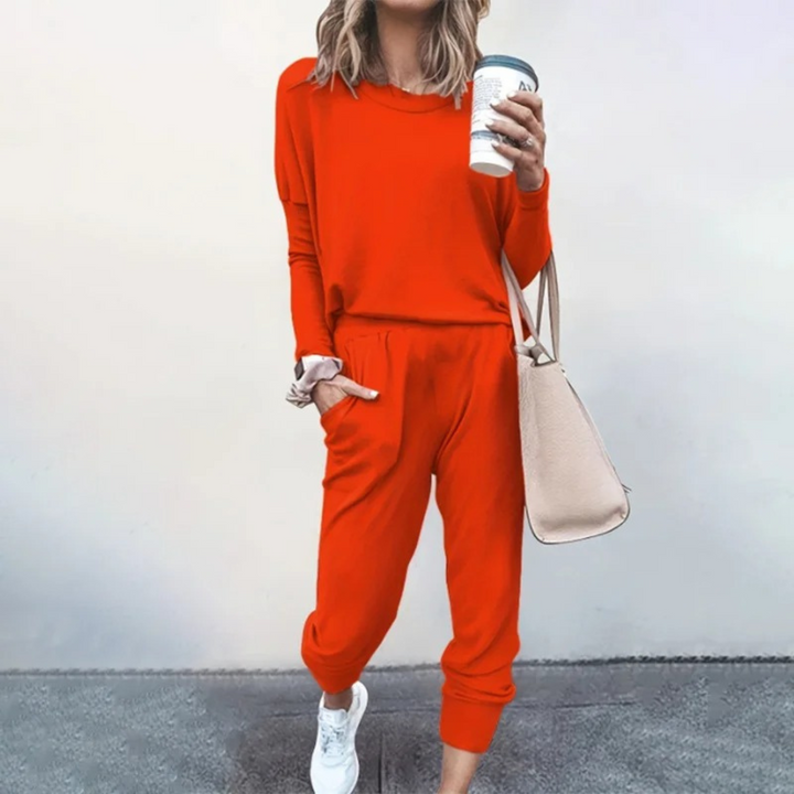 Nylie™ | Conjunto de Moletom Relaxado Jogger