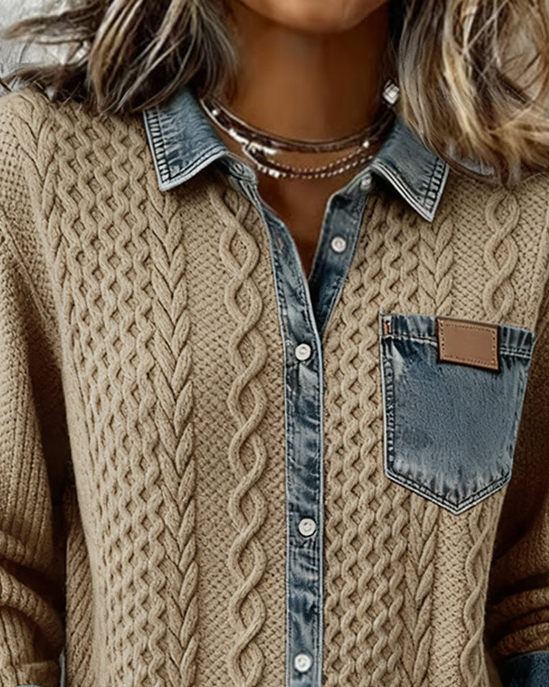 Ceir | Camisa de Parche de Denim