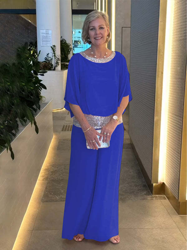 Wide Leg Pants Set for Women - Elegant Two Piece Outfit
