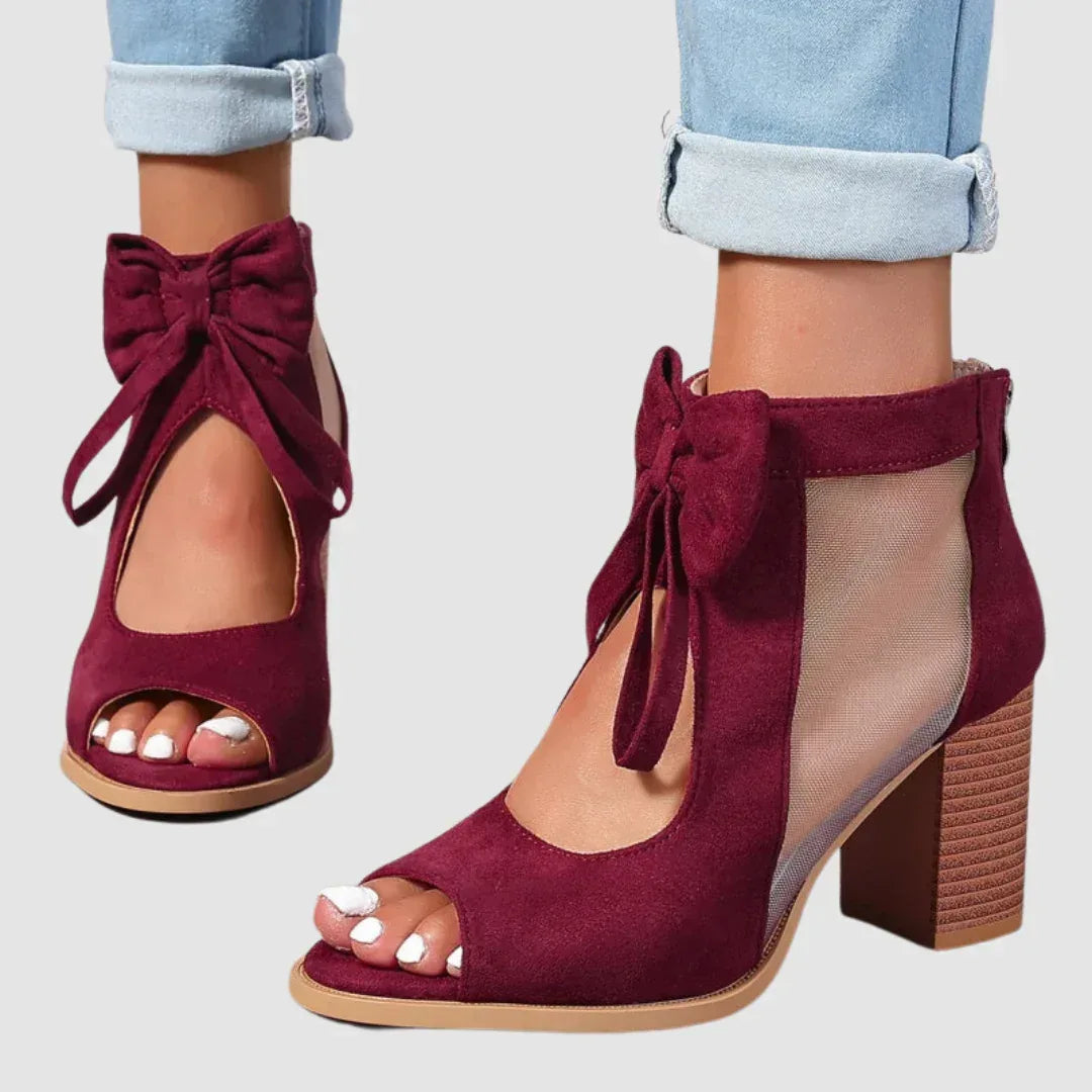 Tacones ortopédicos con adorno de lazo Rebecca™