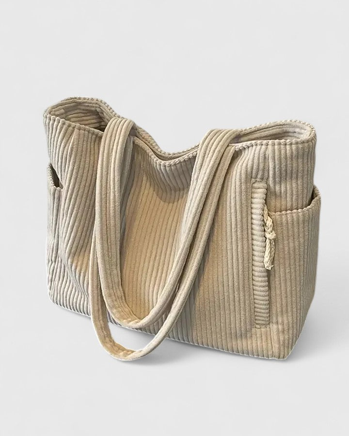 Liorane | Sac cabas luxueux côtelé avec détail en corde