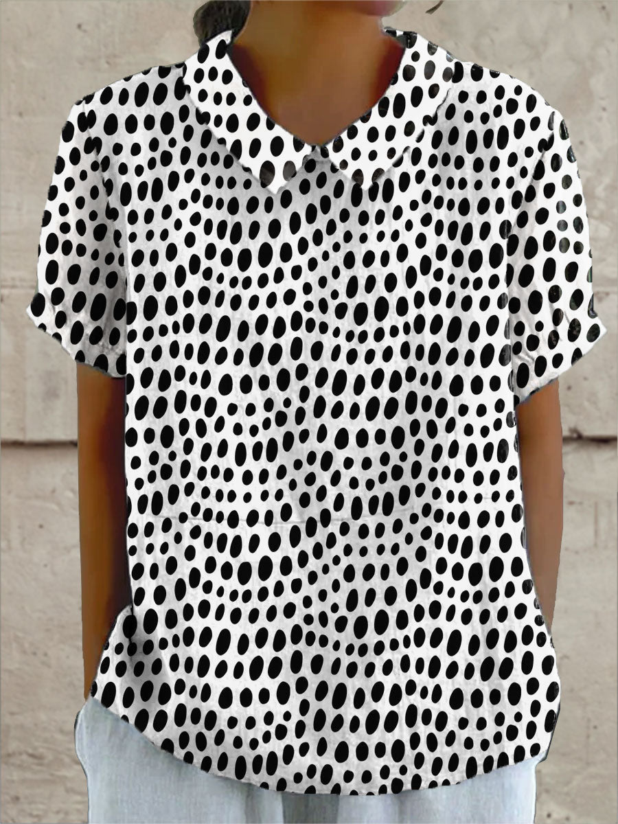 Lily • Polka Dot Print Shirt