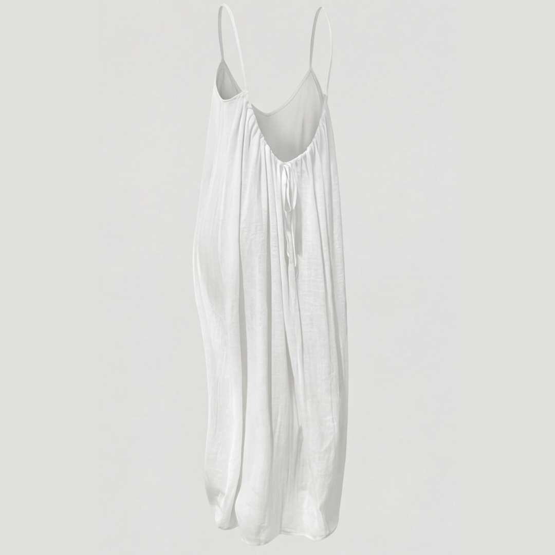 Vestido maxi de verano Soleia™ con espalda abierta y fluido