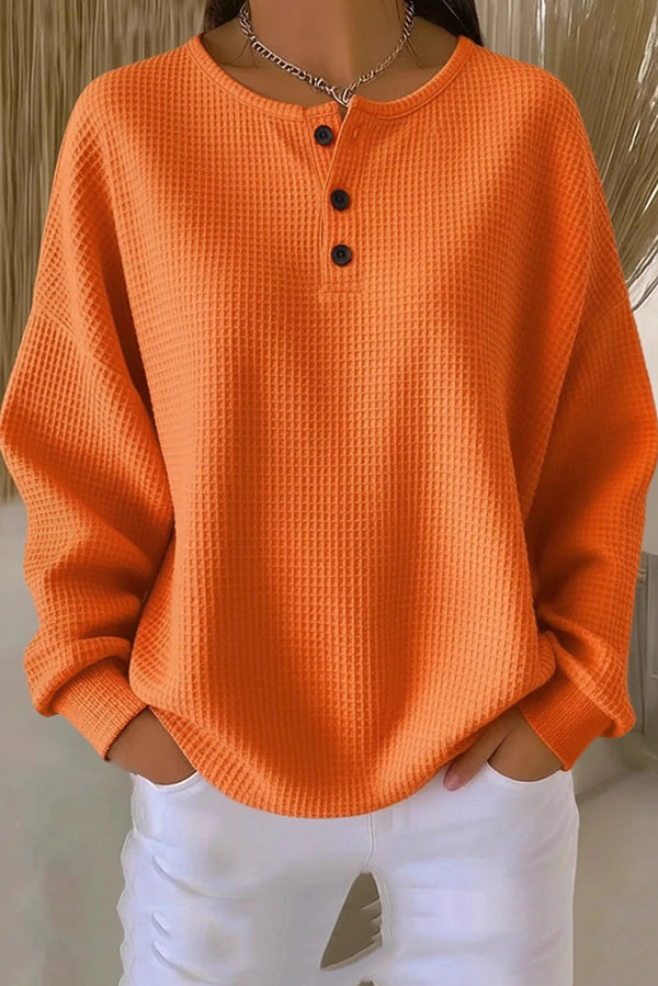 Aurelie | Henley de Punto Waffle