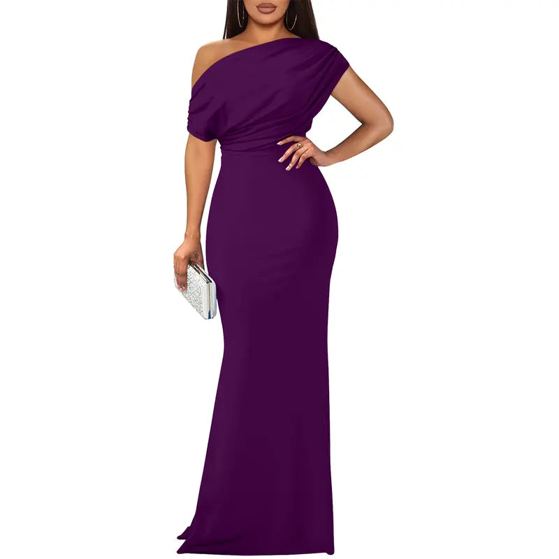ROSELYN – Elegantní večerní šaty s odhalenými rameny a přiléhavým střihem