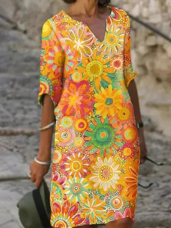 Bailey | Vibrant Floral Midi Dress