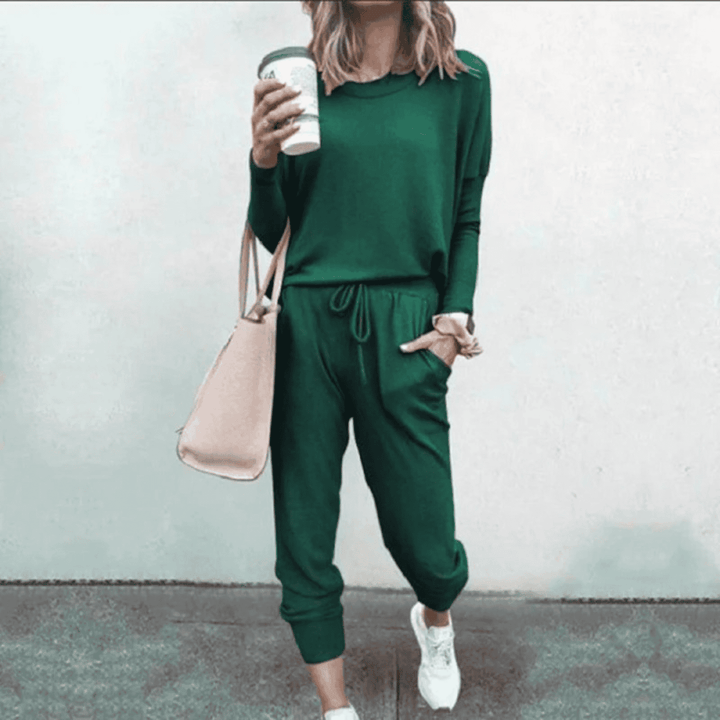 Nylie™ | Conjunto de Moletom Relaxado Jogger